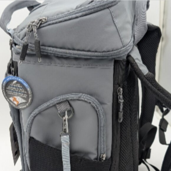 Titan 26-can Backpack Cooler Gray With 2 Ice Walls Gray & Black - Picture 5 of 6